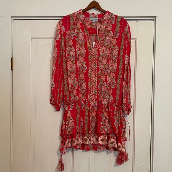 TAJ by Sabrina Crippa Dresses & Skirts - New Taj by Sabrina Camilla Floral Longsleeve Mini Dress size Small